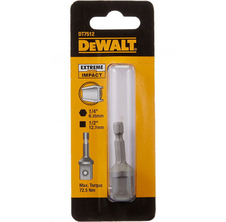 Перехідник для ударних шуруповертів 1/4″ на 1/2″ DeWALT DT7512 в магазині Tools DeWalt