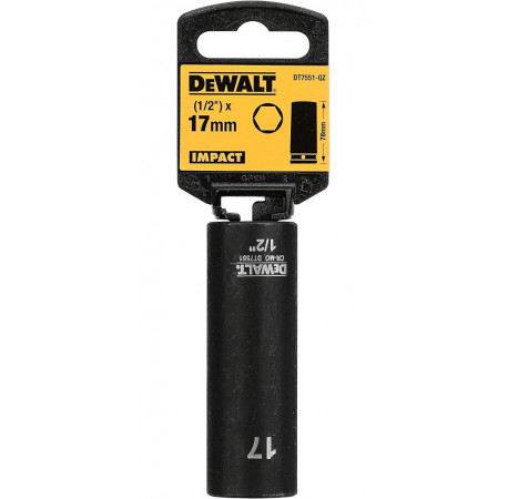 Голівка торцева ударна 6-ти гранна подовжена Impact 1/2x17 мм DeWALT DT7551 купити