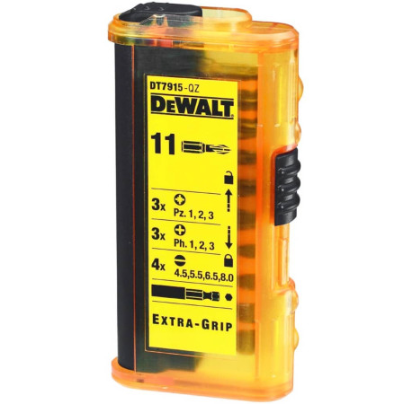 Набір біт Extra Grip і магнітний тримач 11 шт DeWALT DT7915 купити