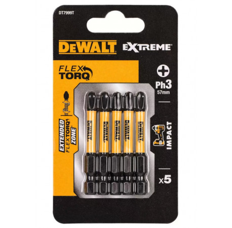 Набір біт Impact Extreme Flextorq Phillips Ph3 L57 DeWALT DT7999T