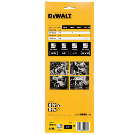Пильное полотно по металлу для ленточной пилы 835 мм DeWALT DT8463 в магазине Tools DeWalt