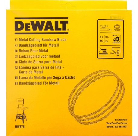 Пильне полотно по металу для стрічкової пили 2215 мм DeWALT DT8475 купити