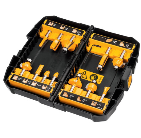 Набір фрез універсальний 8мм 12шт DeWALT DT90016