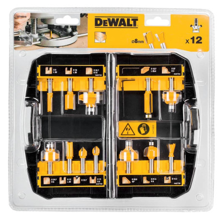 Набір фрез універсальний 8мм 12шт DeWALT DT90016 купити