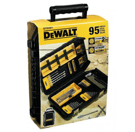 Набор универсальный биты сверла и буры 95 шт DeWALT DT9291 цена