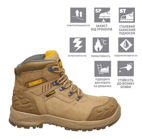 Черевики робочі з сталевим носком Ludlow S7 SR SC FO HRO LG DEWALT DWF50355-179 ціна