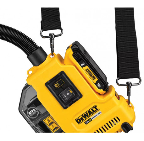 Пилосос акумуляторний DeWALT DWH161D1 з іншого ракурсу
