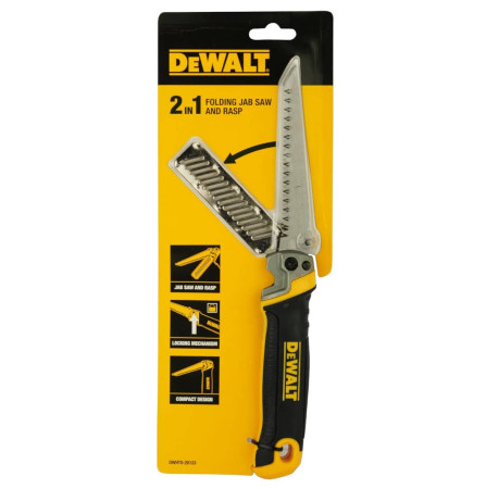 Мініножовка-рашпіль по гіпсокартону складана 295мм DeWALT DWHT0-20123 з доставкою