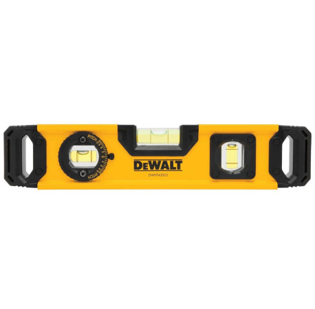 Уровень алюминиевый TORPEDO 23 см с магнитами 3 капсулы DeWALT DWHT0-43003
