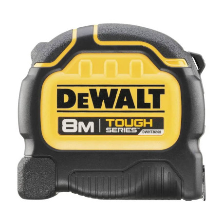 Рулетка измерительная TOUGH пластиковый корпус 8м х 32мм DeWALT DWHT36928-0 цена