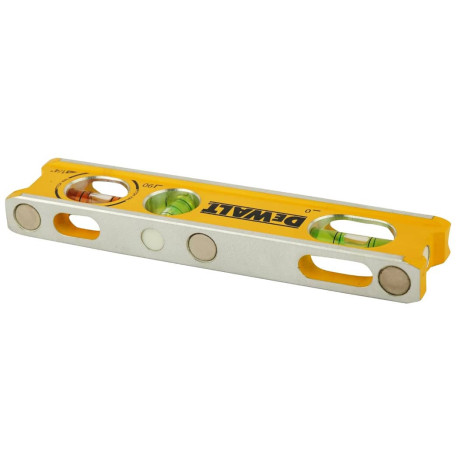 Уровень алюминиевый Billet Torpedo 16.5 cм с магнитами 3 капсулы DeWALT DWHT42525-0 в магазине Tools DeWalt
