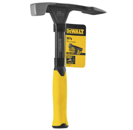 Молоток каменяра Bricklayer Hammer 28см вага головки 567гр DeWALT DWHT51389-0 з іншого ракурсу