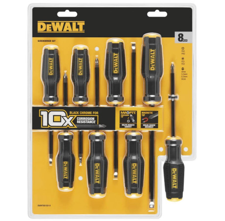 Набор отверток ToughSeries Max Fit 8шт DeWALT DWHT65102-0 цена