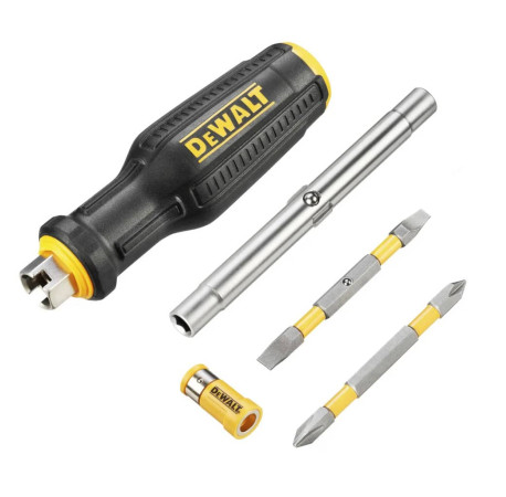 Отвертка битодержатель Full Fit 6 Way c набором 2 Биты DeWALT DWHT66569-0 купить