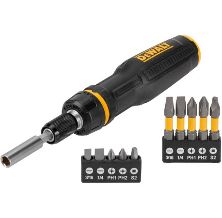 Викрутка бітотримач Full Fit Telescoping з набором 10 біт DeWALT DWHT68001-0