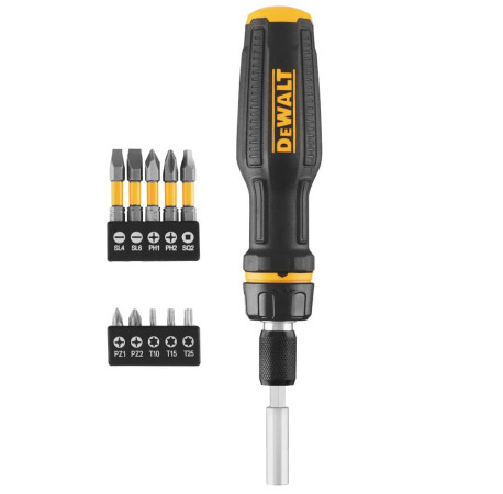 Викрутка бітотримач Full Fit Telescoping з набором 10 біт DeWALT DWHT68001-0 купити