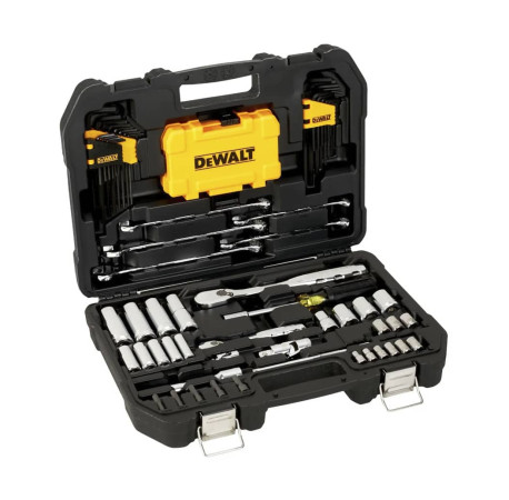 Набір головок і біт шестигранних і накидних ключів 1/4 та 3/8 89шт DeWALT DWMT73800-1 купити