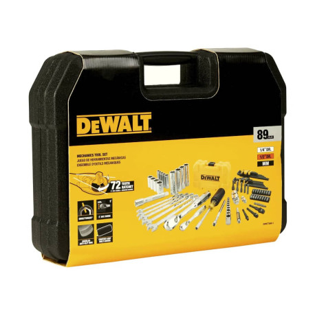 Набір головок і біт шестигранних і накидних ключів 1/4 та 3/8 89шт DeWALT DWMT73800-1 ціна