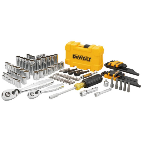 Набір ключів шестигранних 1/4 та 3/8 головок і біт 108шт DeWALT DWMT73801-1 купити