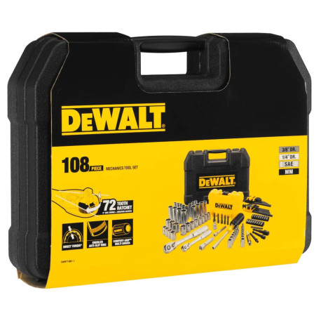 Набір ключів шестигранних 1/4 та 3/8 головок і біт 108шт DeWALT DWMT73801-1 в магазині Tools DeWalt