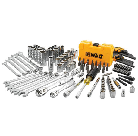 Набір головок і біт шестигранних та накидних ключів 1/4 та 3/8 142шт DeWALT DWMT73802-1
