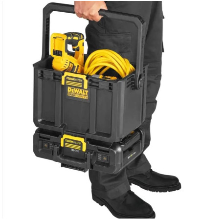 Фонарь аккумуляторный светодиодный BOX с ящиком Li-Ion 18-54B 4000лм DeWALT DWST08061-1 с другого ракурса