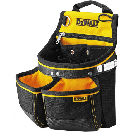 Поясная сумка для инструментов с карманами и скобой для молотка DeWALT DWST1-75650
