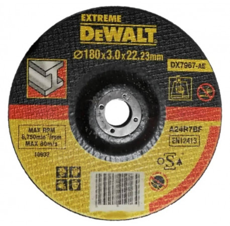 Круг відрізний Extreme по металу 180х3х22.2 DeWALT DX7967