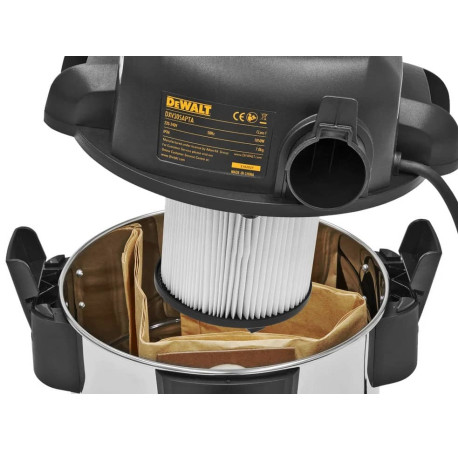Пилосос промисловий мережевий 750Вт DeWALT DXV30SAPTA вартість