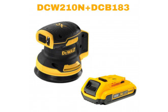 Ексцентрикова шліфмашина DeWALT DCW210N+DCB183