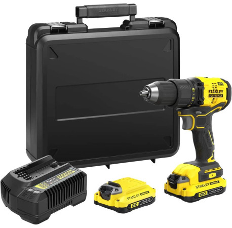 Дриль-шуруповерт акумуляторний Li-lon 18В 2Аг 60Нм STANLEY Fatmax SFMCD710D2K купити