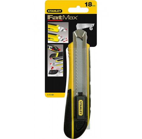 Нож FatMax Cartridge строительный сегментный 180 мм лезвие 18 мм Stanley 0-10-481 в магазине Tools DeWalt