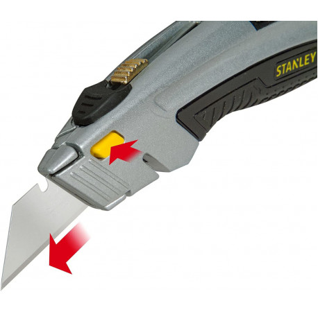 Ніж трапеція DynaGrip монтажний для оздоблювальних робіт 180 мм Stanley 0-10-788 з доставкою