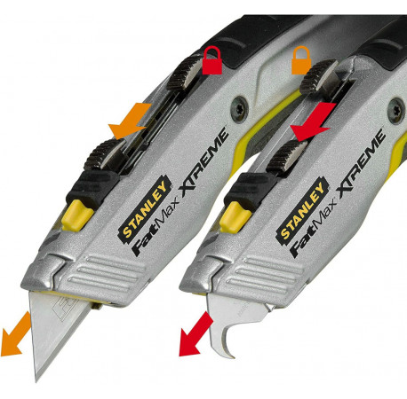Ніж трапеція FatMax Xtreme монтажний 2в1 для оздоблювальних робіт 180 мм Stanley 0-10-789 В Тулс ДеВолт