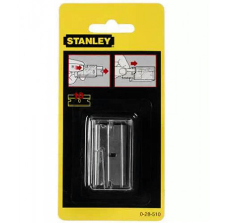 Лезвия запасные для скребка по стеклу 40 мм 10 шт Stanley 0-28-510