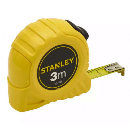 Рулетка измерительная Global Tape 3 м пластмассовый корпус Stanley 0-30-487
