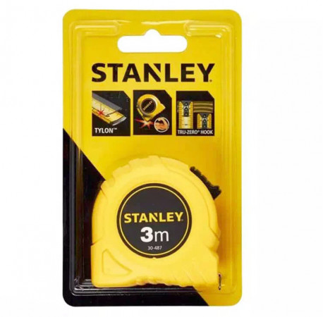 Рулетка измерительная Global Tape 3 м пластмассовый корпус Stanley 0-30-487 цена