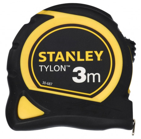 Рулетка измерительная Tylon 3 м пластмассовый прорезиненный корпус Stanley 0-30-687 купить