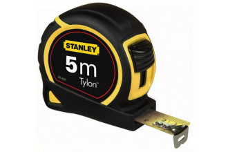 Рулетка измерительная Tylon 5 м пластмассовый прорезиненный корпус Stanley 0-30-697
