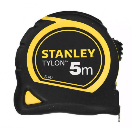 Рулетка измерительная Tylon 5 м пластмассовый прорезиненный корпус Stanley 0-30-697 купить