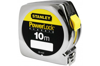 Рулетка измерительная PowerLock 10 м пластмассовый корпус Stanley 0-33-442