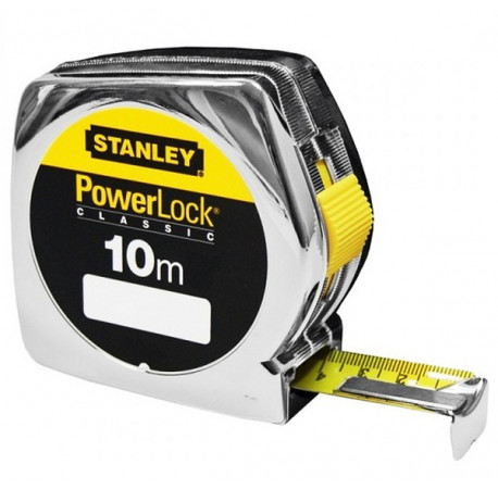 Рулетка измерительная PowerLock 10 м пластмассовый корпус Stanley 0-33-442 купить