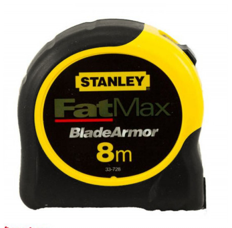 Рулетка измерительная FatMax Blade Armor 8 м пластмассовый прорезиненный корпус Stanley 0-33-728 купить