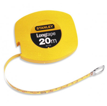 Рулетка измерительная Longtape 20 м пластмассовый корпус Stanley 0-34-105