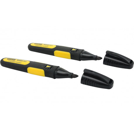 Маркеры разметочные FatMax набор 2 шт черного цвета Stanley 0-47-314