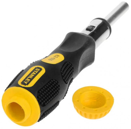Викрутка-бітотримач 6 Way Ratchet реверсивна з бітами набір 6 змінних біт Stanley 0-62-509 купити