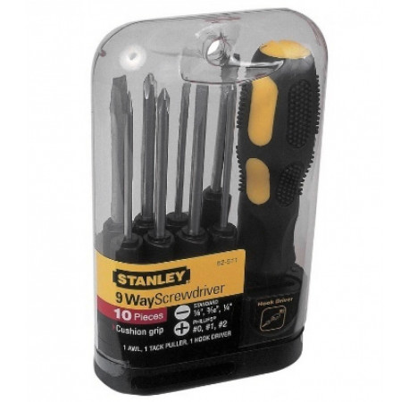 Отвертка набор Multifunctional 9 сменных стержни-биты STANLEY 0-62-511