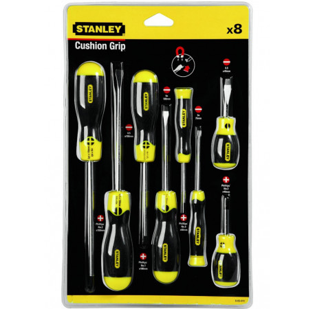 Набір викруток CushionGrip 8 шт Stanley 0-65-011 купити