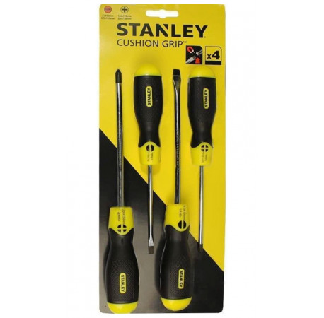 Набір викруток CushionGrip 4 шт Stanley 0-65-013 ціна