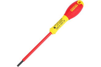 Викрутка електрика FatMax VDE 1000V 100мм з паралельним жалом шліц SL4 Stanley 0-65-412